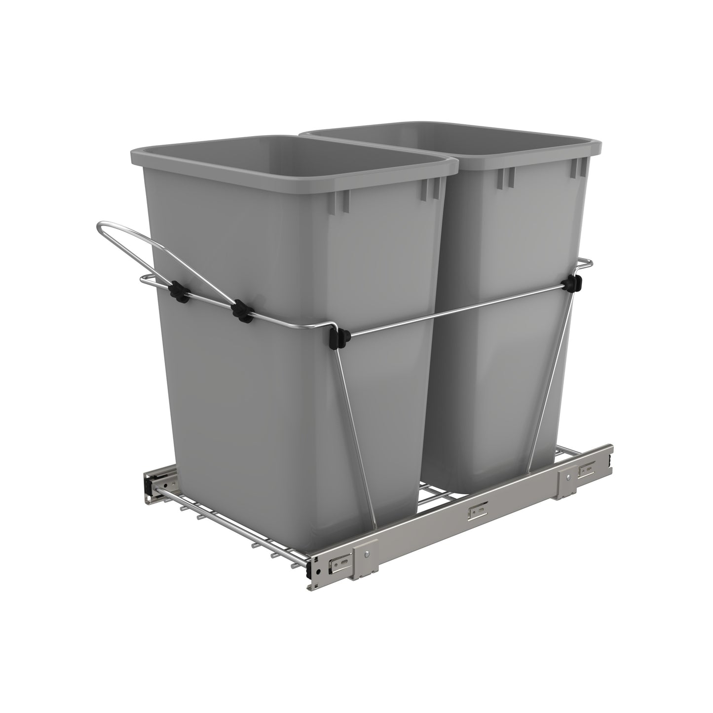 Rev-A-Shelf / RV-18KD-17C S / Chrome Steel Pullout Waste/Trash Containers