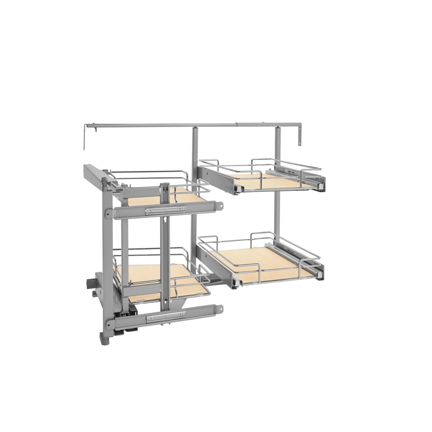 Rev-A-Shelf / 599-18-LMP / Sliding Solid Surface 4-shelf Blind Right Corner Cabinet Organizer