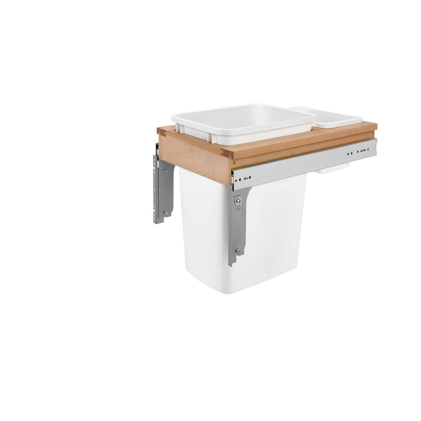 Rev-A-Shelf / 4WCTM-12DM1-343-FL / Wood Top Mount Pullout Single Trash/Waste Container