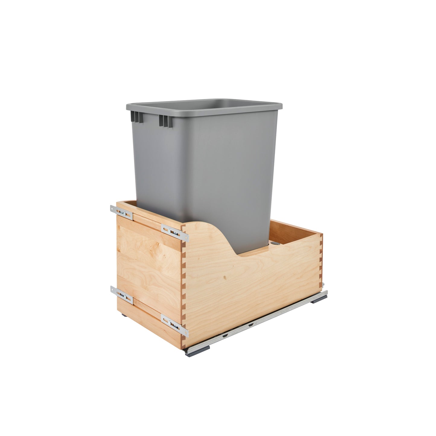 Rev-A-Shelf / 4WCSD-1550DM-1 / Wood Pullout Trash/Waste Container w/ Soft-Close and SERVO-DRIVE System