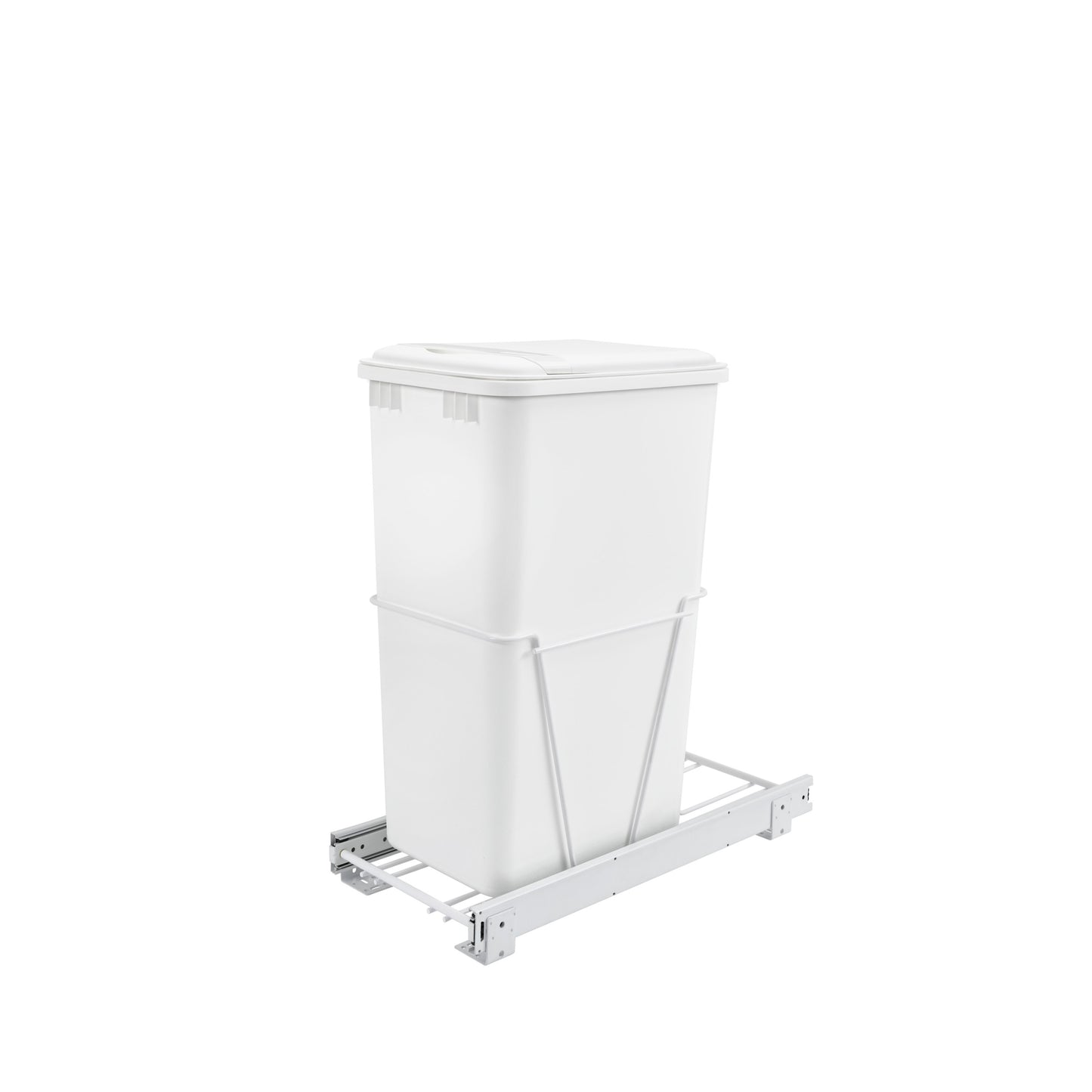 Rev-A-Shelf / RV-12PB-50 S / White Steel Pullout Waste/Trash Container