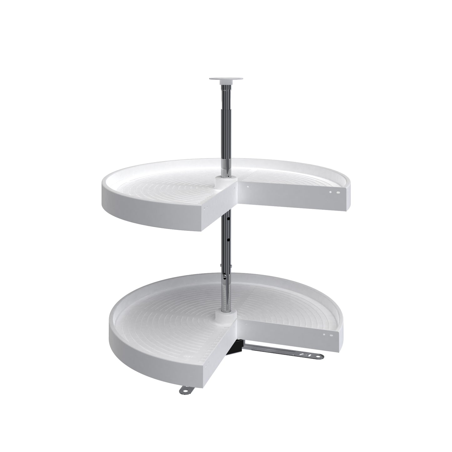 Rev-A-Shelf / LD-2942-24-11-1 / Polymer Pie-Cut 2-Shelf Lazy Susan for Corner Base Cabinets