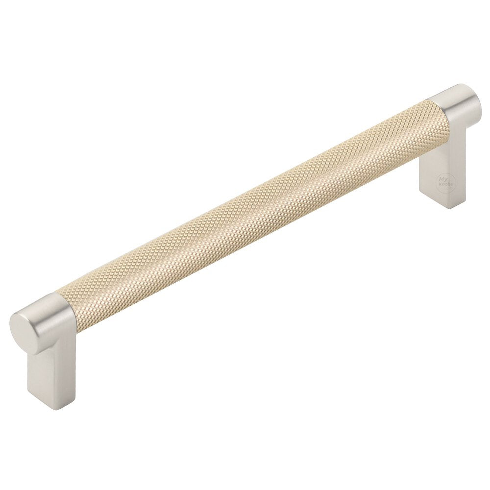 Emtek 84055 RECUS15 Select Rectangular Knurled 6" Center to Center Cabinet Pull 84055 RECUS15