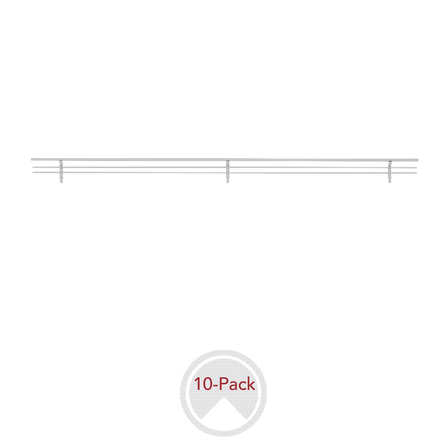 Sidelines / CSRSL-30SC-10 / Sidelines Closet Shoe Rail for Custom Closet Systems (10 pack)