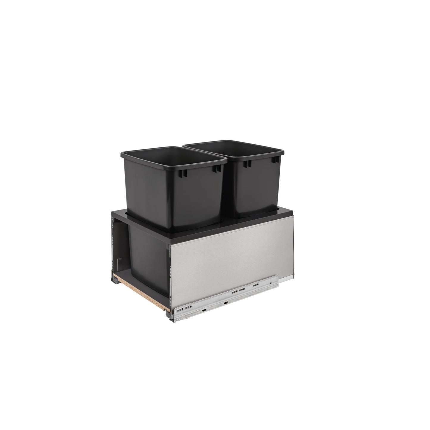 Rev-A-Shelf / 5LB-1835SSBL-218 / Legrabox Pullout Double Waste/Trash Container w/ Soft-Close