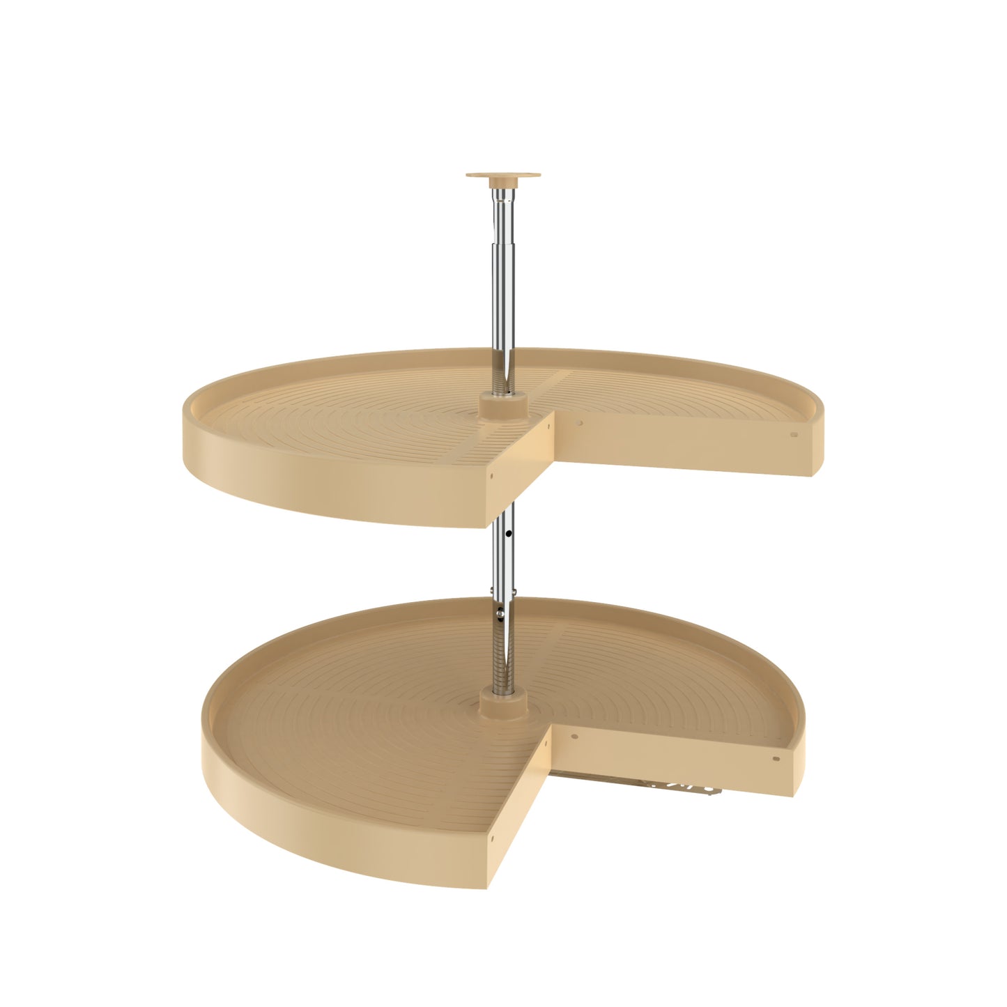 Rev-A-Shelf / LD-2942-28-15-1 / Polymer Pie-Cut 2-Shelf Lazy Susan for Corner Base Cabinets