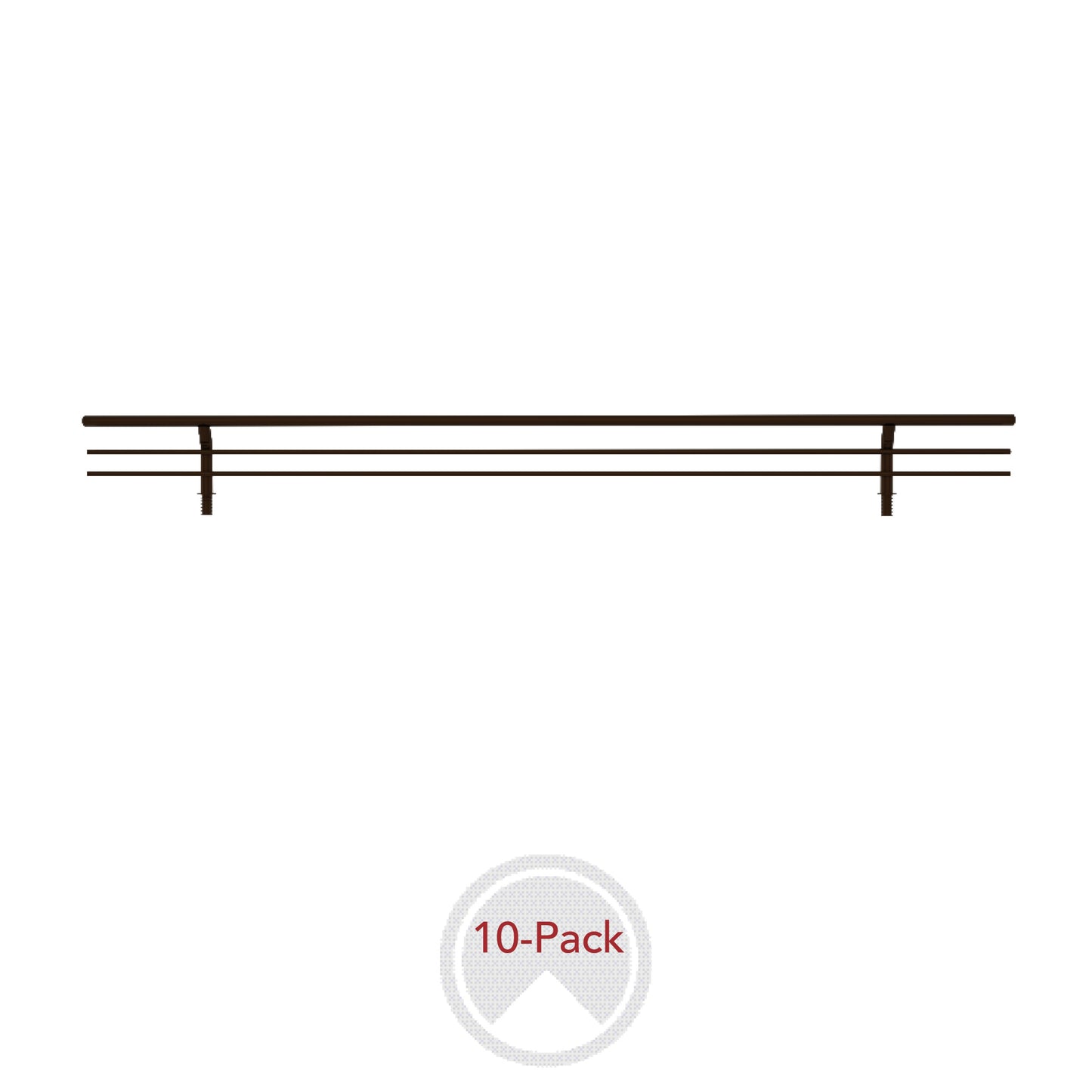 Sidelines / CSRSL-18BZ-10 / Sidelines Closet Shoe Rail for Custom Closet Systems (10 pack)