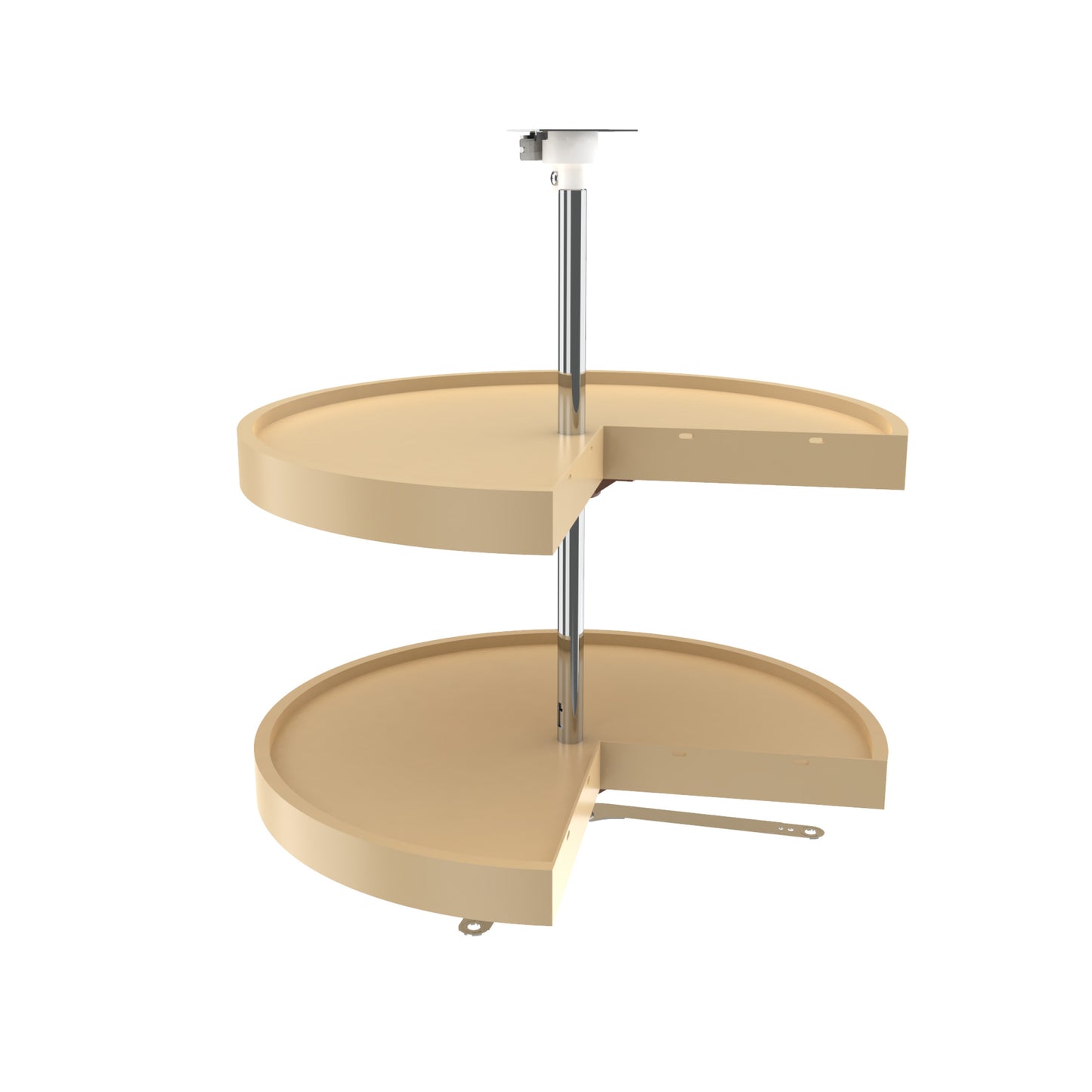 Rev-A-Shelf / 6942-24-15-52 / Polymer Pie Cut 2-Shelf Lazy Susan for Corner Base Cabinets