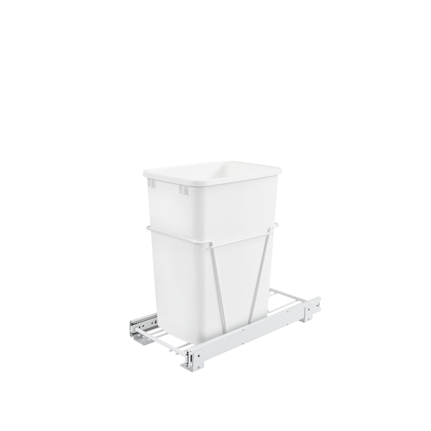Rev-A-Shelf / RV-12PB S / White Steel Pullout Waste/Trash Container