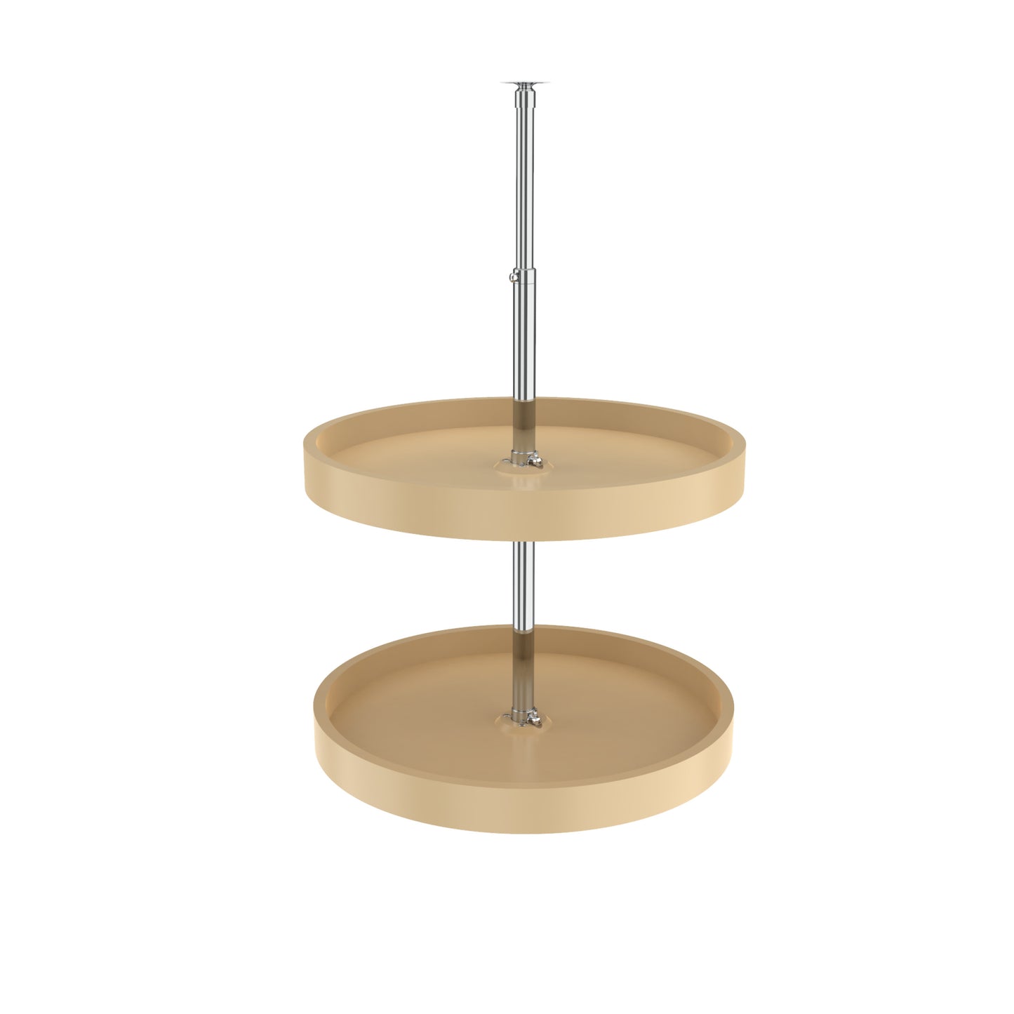 Rev-A-Shelf / 6012-20-15-52 / Polymer Full-Circle 2-Shelf Lazy Susan w/Dependent Hardware for Corner Wall Cabinets