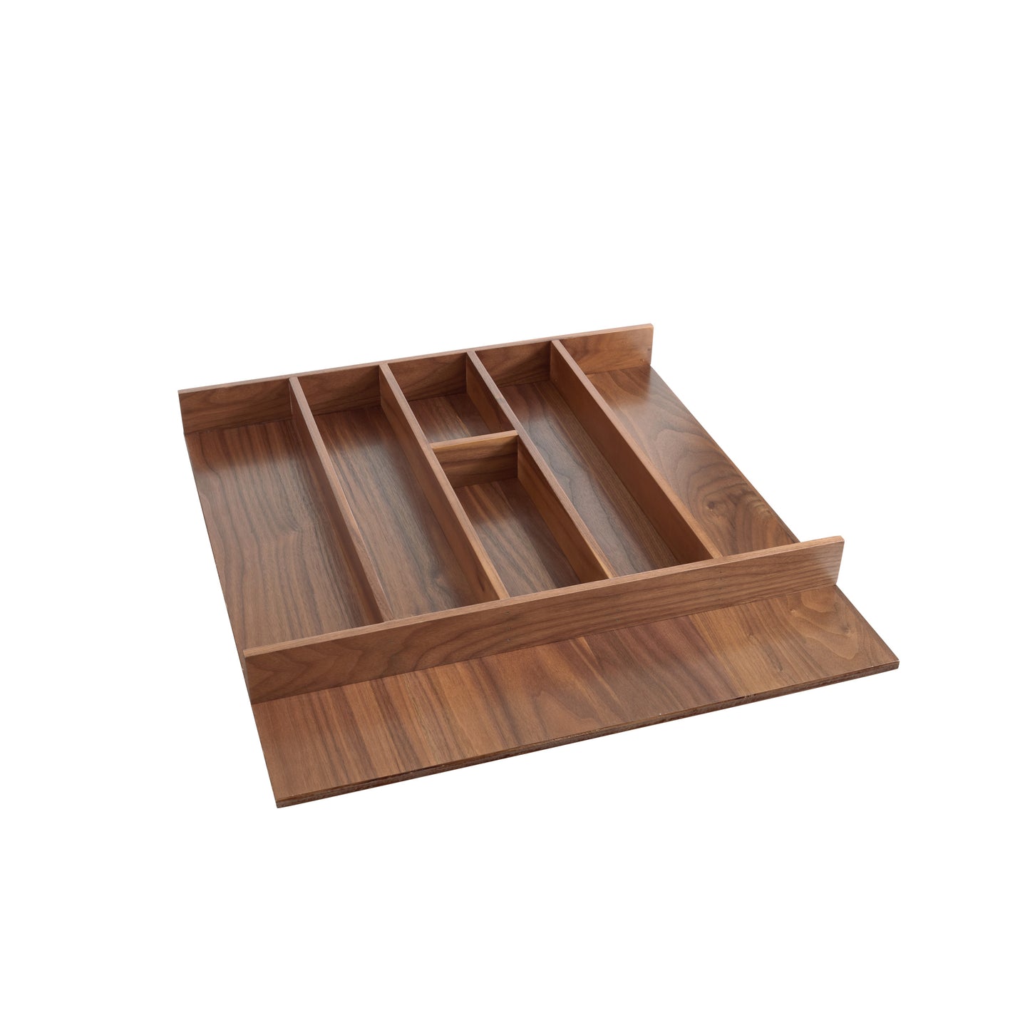 Rev-A-Shelf / 4WUT-WN-3SH / Walnut Trim-to-Fit Shallow Utility Drawer Insert Organizer