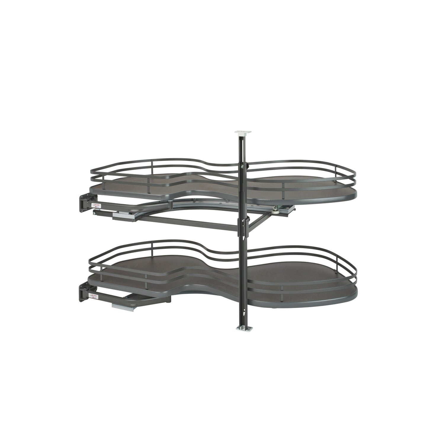 Rev-A-Shelf / 5372-18-FOG-L / Contemporary Cloud 2-Shelf Blind Corner Organizer for Blind Right Cabinet