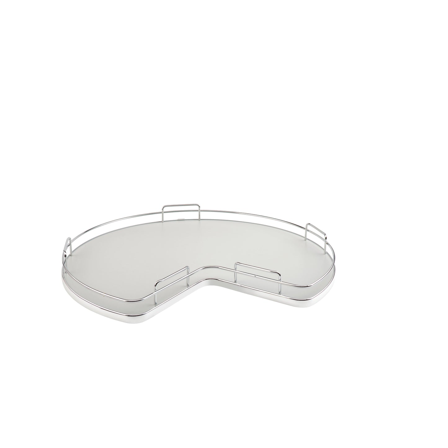 Rev-A-Shelf / 53-401-32BSGR-1 / Solid Surface Kidney-Shaped Lazy Susan for Corner Base Cabinet w/ Swivel Bearing
