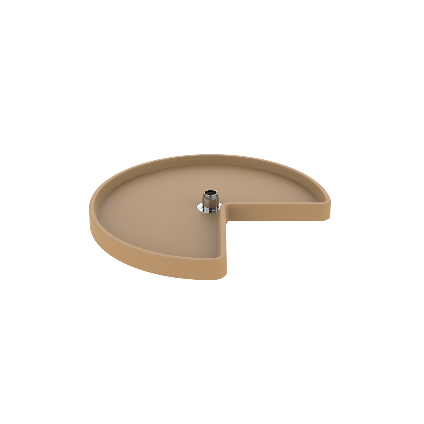 Rev-A-Shelf / 6471-24-15-52 / Polymer Kidney-Shaped 1-Shelf Lazy Susan Shelf for Corner Base Cabinets (No Post Included)
