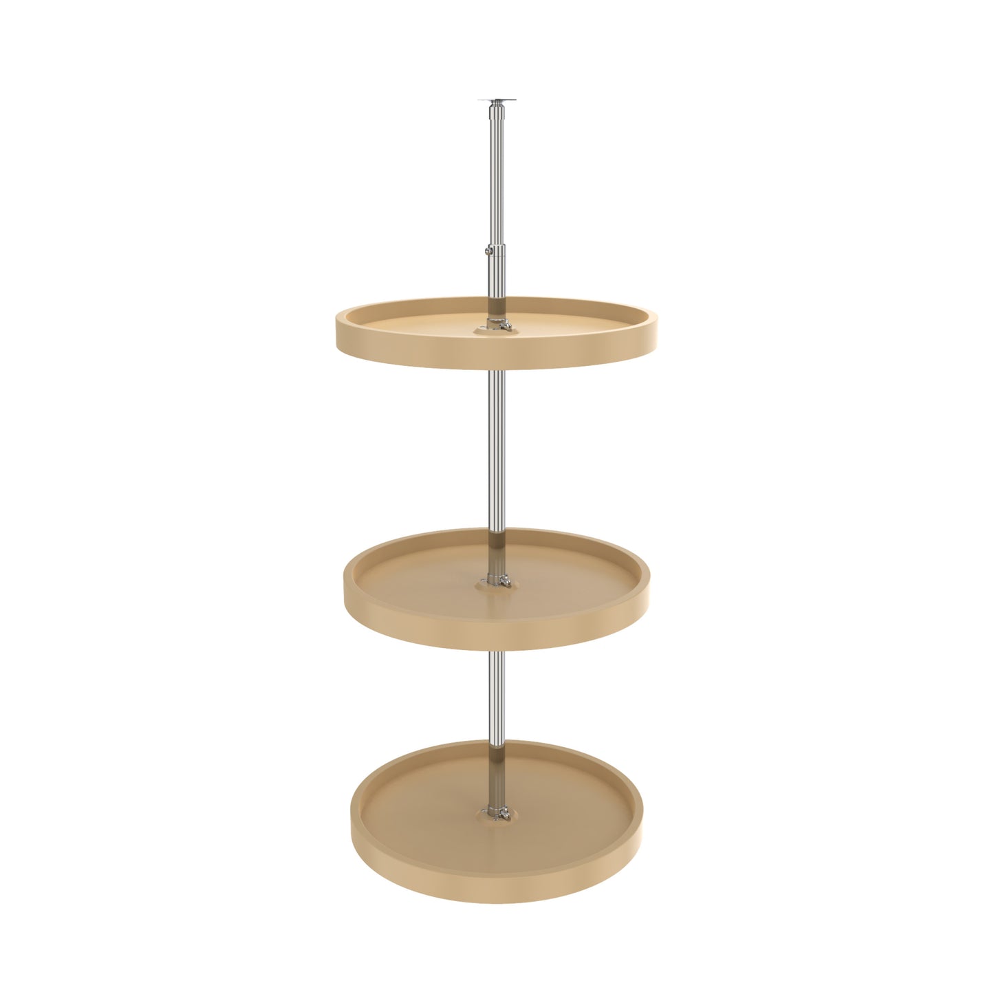 Rev-A-Shelf / 6013-18-15-526 / Polymer Full-Circle 3-Shelf Lazy Susans w/Dependent Hardware for 38" H Corner Wall Cabinets