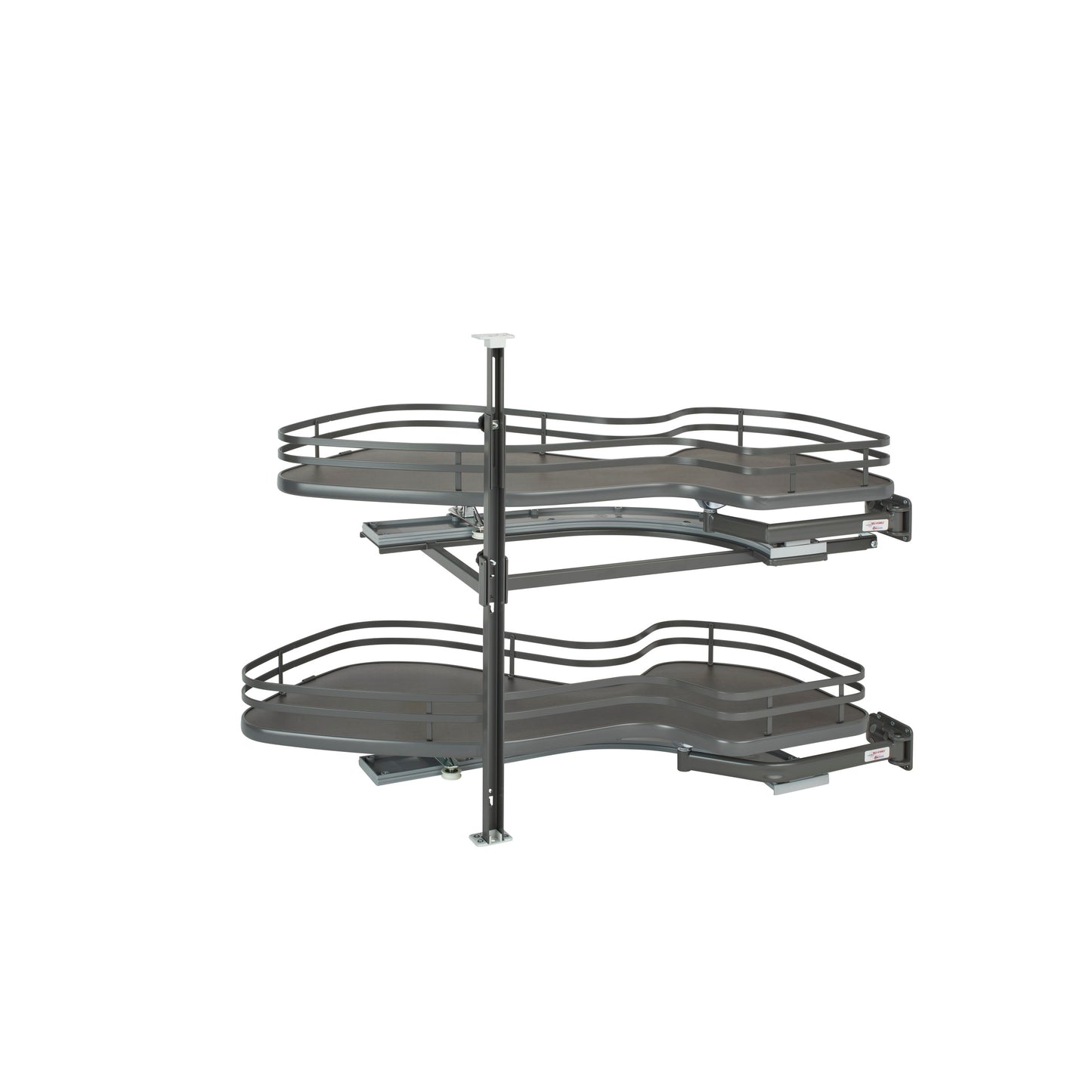 Rev-A-Shelf / 5372-15-FOG-R / Contemporary Cloud 2-Shelf Blind Corner Organizer for Blind Left Cabinet