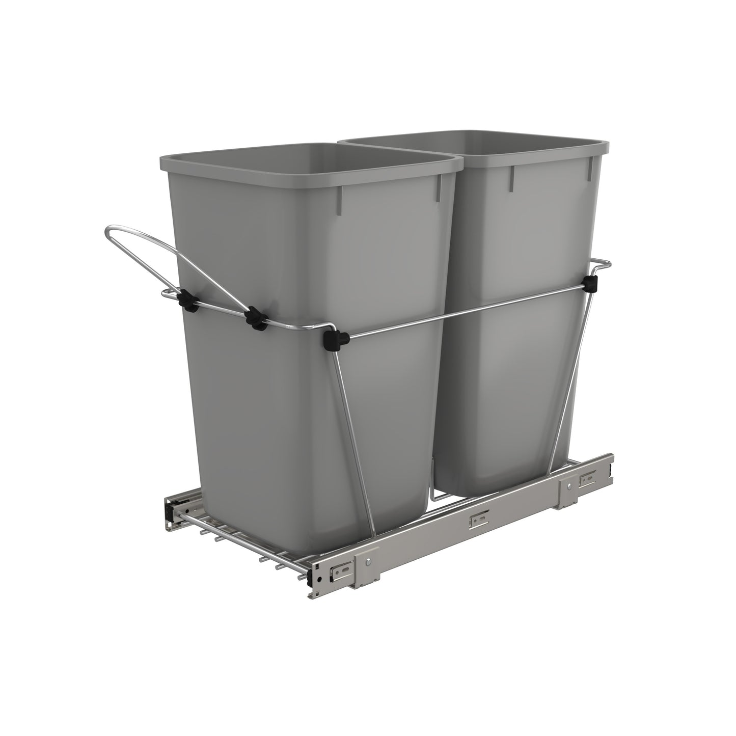 Rev-A-Shelf / RV-15KD-17C S / Chrome Steel Pullout Waste/Trash Containers