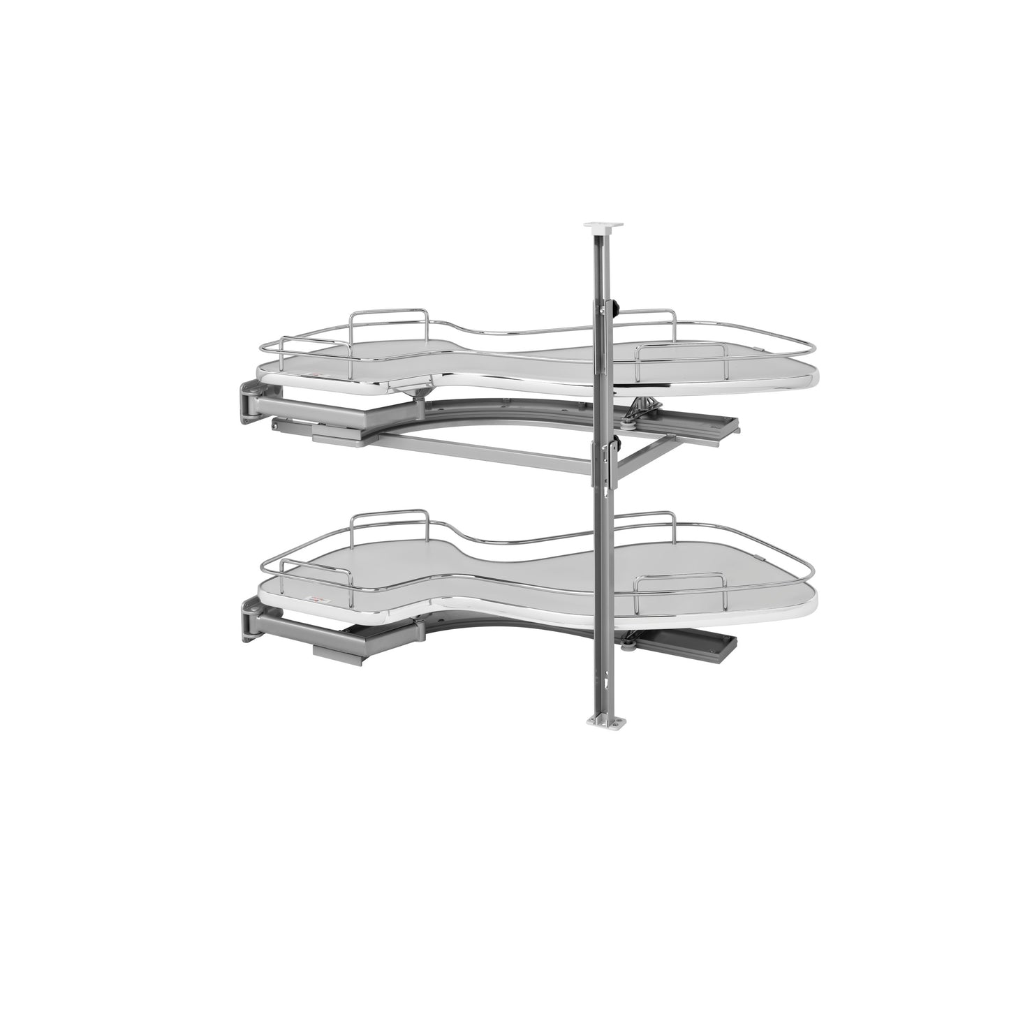 Rev-A-Shelf / 5372-15-GR-L / Contemporary Cloud 2-Shelf Blind Corner Organizer for Blind Right Cabinet