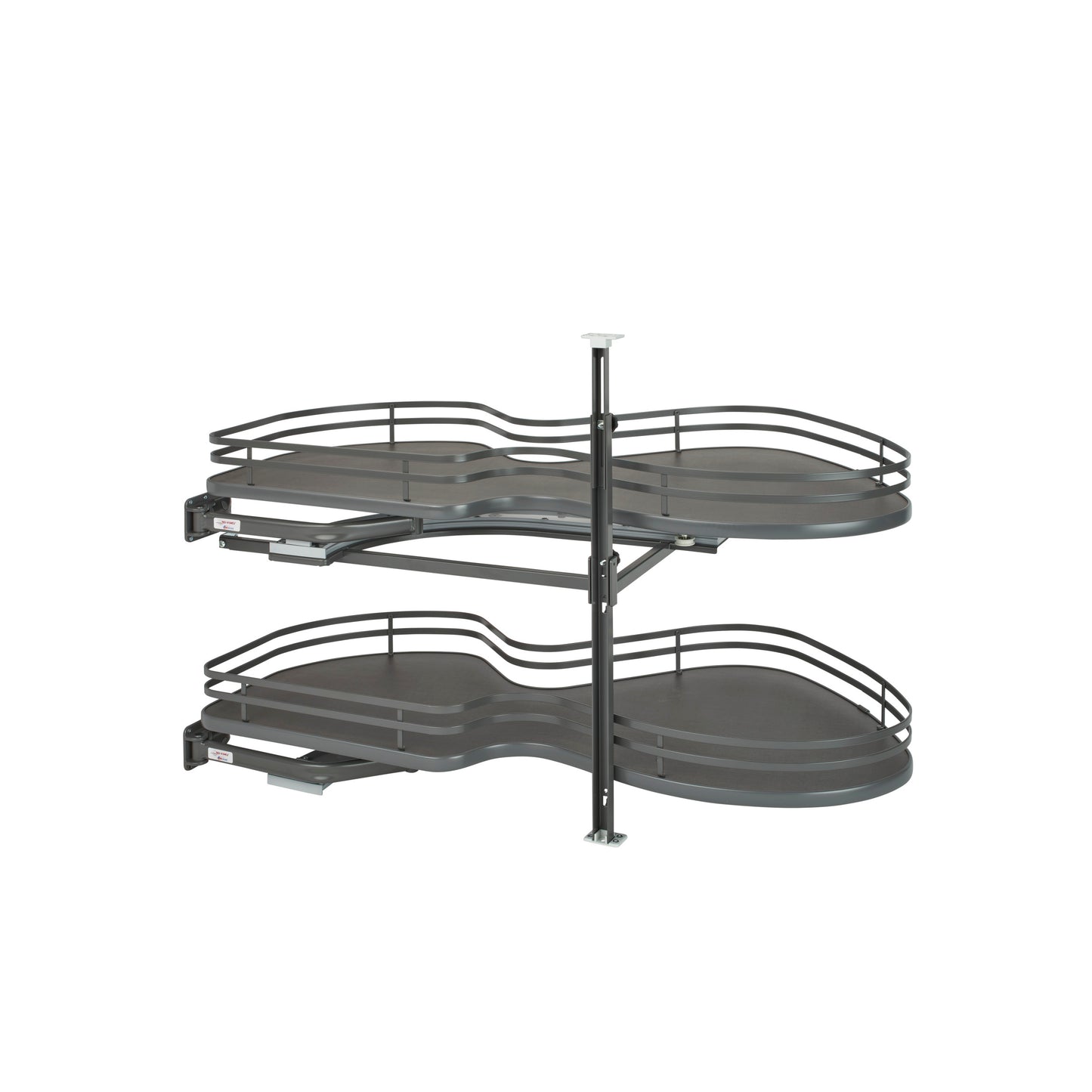 Rev-A-Shelf / 5372-21-FOG-L / Contemporary Cloud 2-Shelf Blind Corner Organizer for Blind Right Cabinet