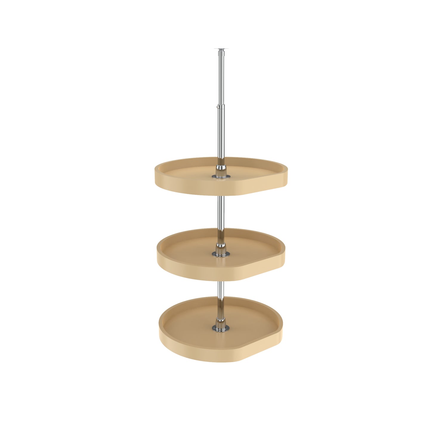 Rev-A-Shelf / 6273-20-15-536 / Polymer D-Shaped 3-Shelf Lazy Susans for 38" H Corner Wall Cabinets