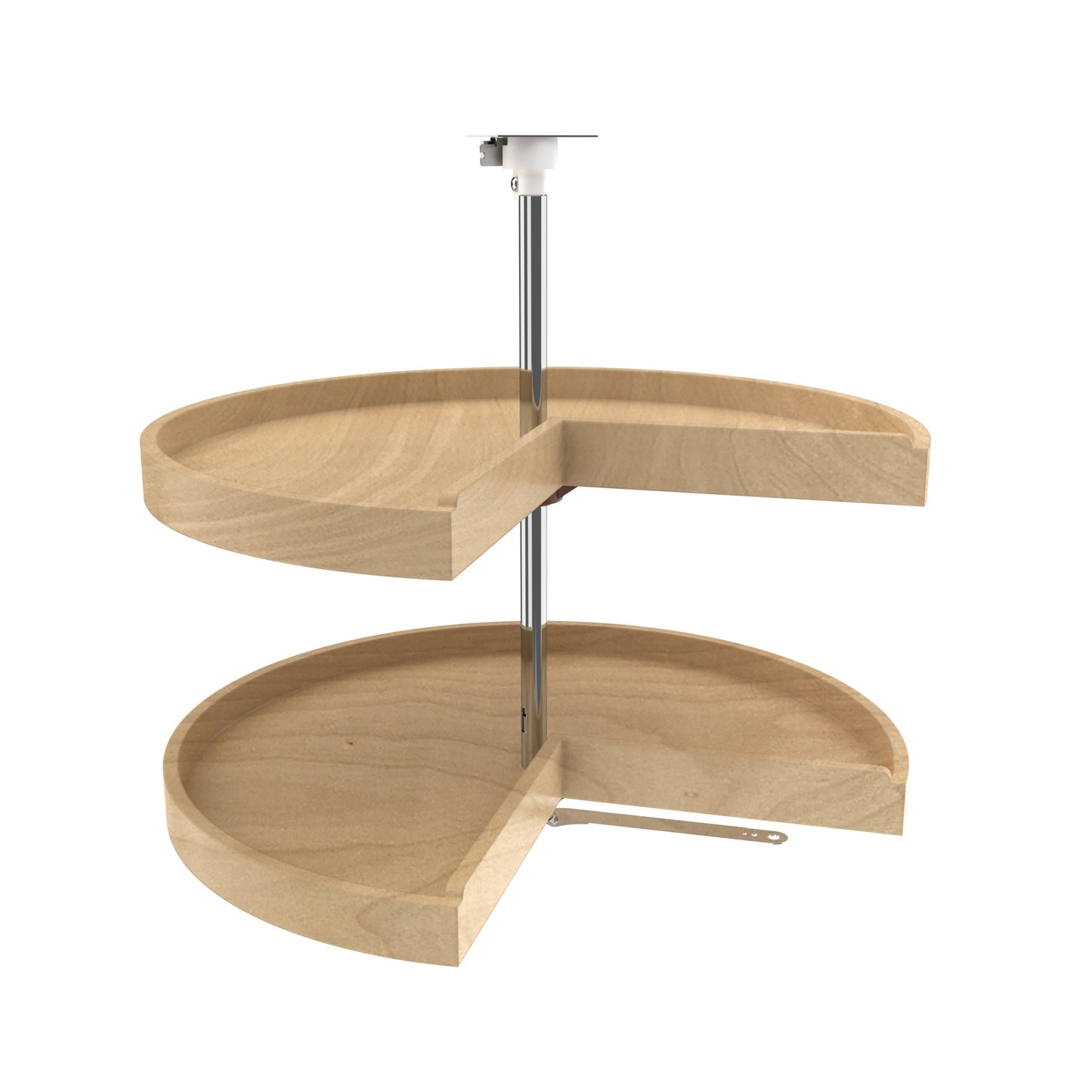 Rev-A-Shelf / 4WLS942-24P-52 / Wood 2-Shelf Pie-Cut Lazy Susans for Corner Base Cabinets