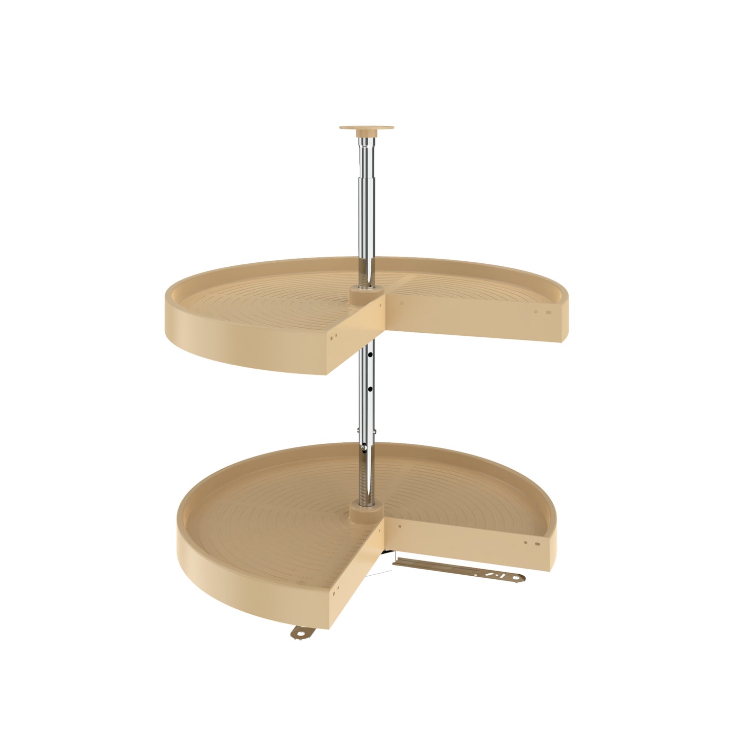 Rev-A-Shelf / LD-2942-24-15-1 / Polymer Pie-Cut 2-Shelf Lazy Susan for Corner Base Cabinets