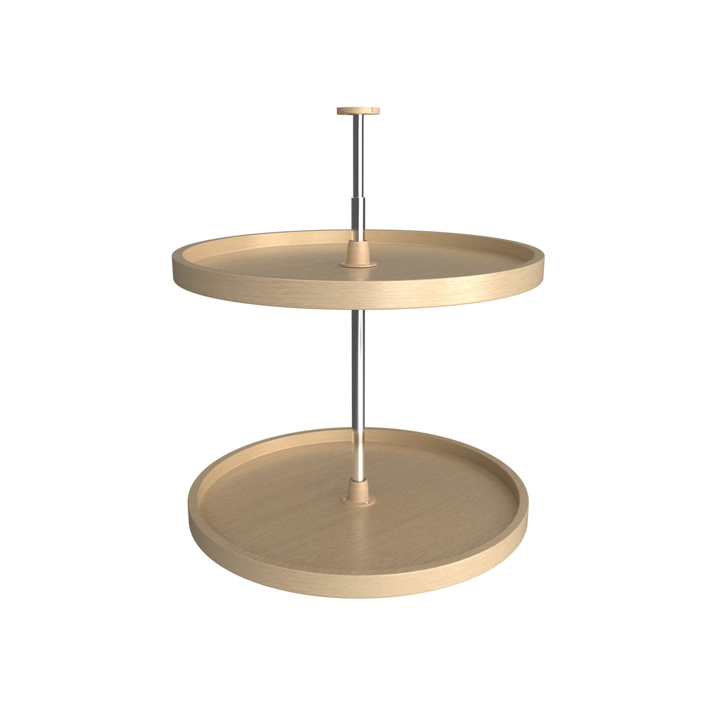 Rev-A-Shelf / LD-4BW-062-24-1 / Banded Wood Full-Circle 2-Shelf Lazy Susans for Corner Base Cabinets