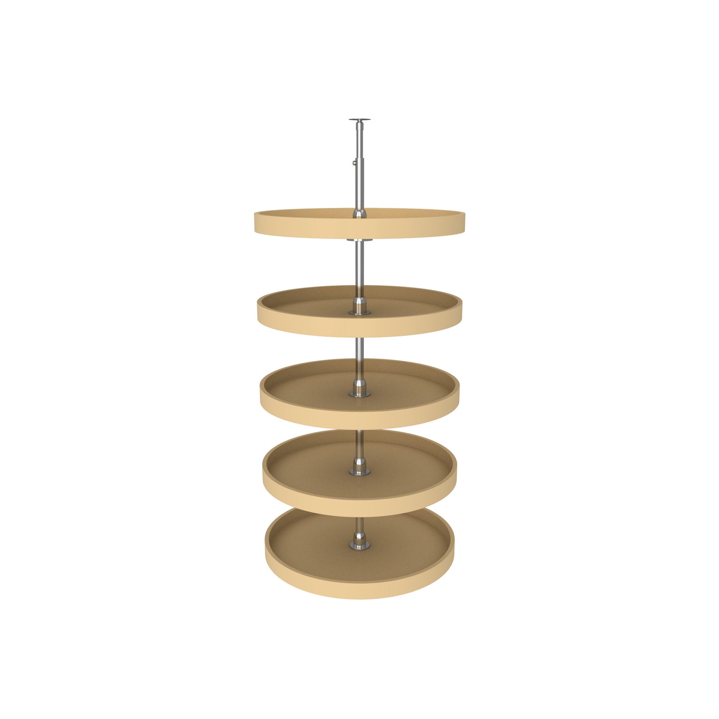 Rev-A-Shelf / 6065-24-15-52 / Polymer Full-Circle 5-Shelf Lazy Susans for Tall Pantry Cabinets
