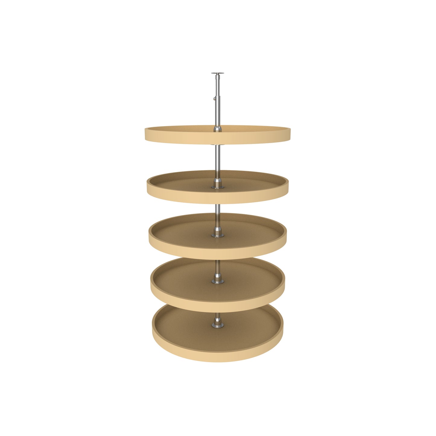 Rev-A-Shelf / 6065-28-15-52 / Polymer Full-Circle 5-Shelf Lazy Susans for Tall Pantry Cabinets