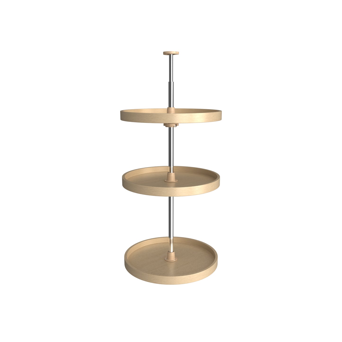 Rev-A-Shelf / LD-4BW-063-2036-1 / Banded Wood Full-Circle 3-Shelf Lazy Susans for 38" H Corner Wall Cabinets