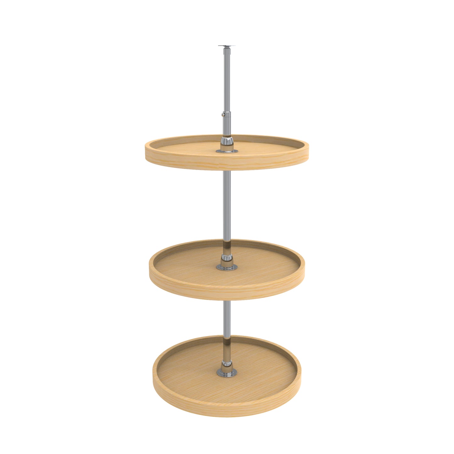 Rev-A-Shelf / 4WLS073-20-536 / Wood Full-Circle 3-Shelf Lazy Susans for 36" H Corner Wall Cabinets
