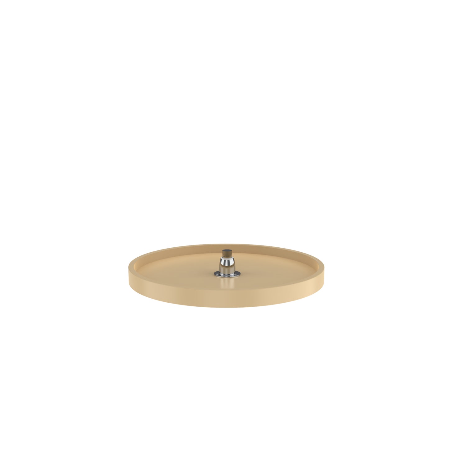 Rev-A-Shelf / 6621-20-15-52 / Polymer Full Circle 1-Shelf Lazy Susan w/Bottom Mount Rotating Post for Corner Wall Cabinets