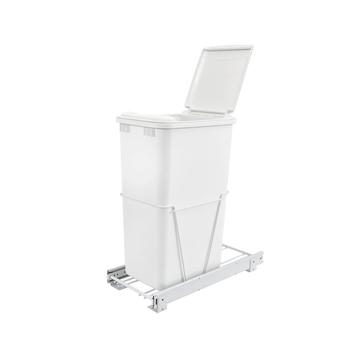 Rev-A-Shelf / RV-12PB-50 / White Steel Pullout Waste/Trash Container