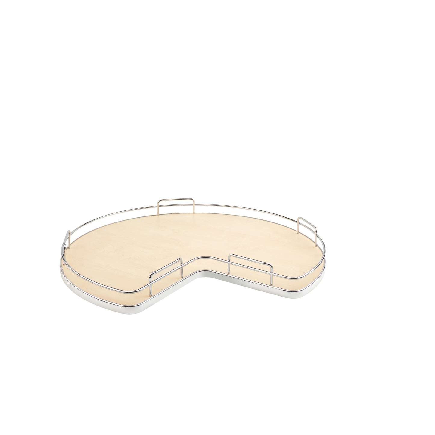 Rev-A-Shelf / 53-401-32BSMP-1 / Solid Surface Kidney-Shaped Lazy Susan for Corner Base Cabinet w/ Swivel Bearing
