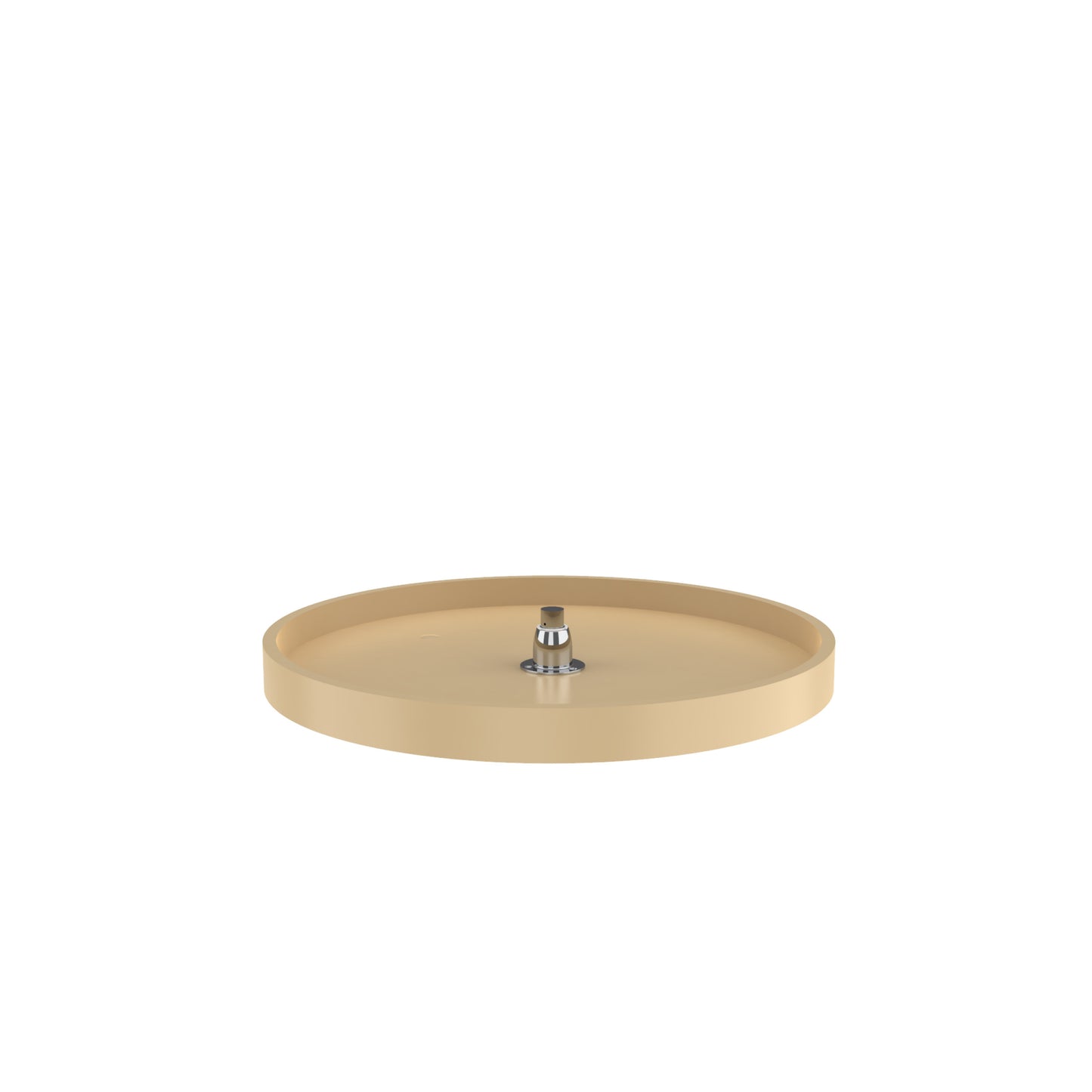 Rev-A-Shelf / 6621-24-15-52 / Polymer Full Circle 1-Shelf Lazy Susan w/Bottom Mount Rotating Post for Corner Base Cabinets