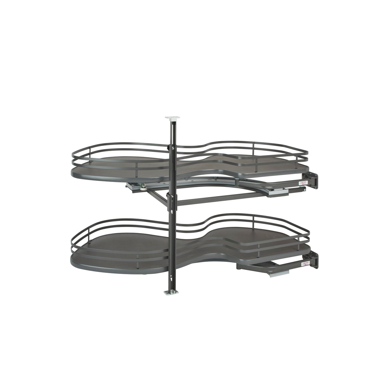 Rev-A-Shelf / 5372-18-FOG-R / Contemporary Cloud 2-Shelf Blind Corner Organizer for Blind Left Cabinet