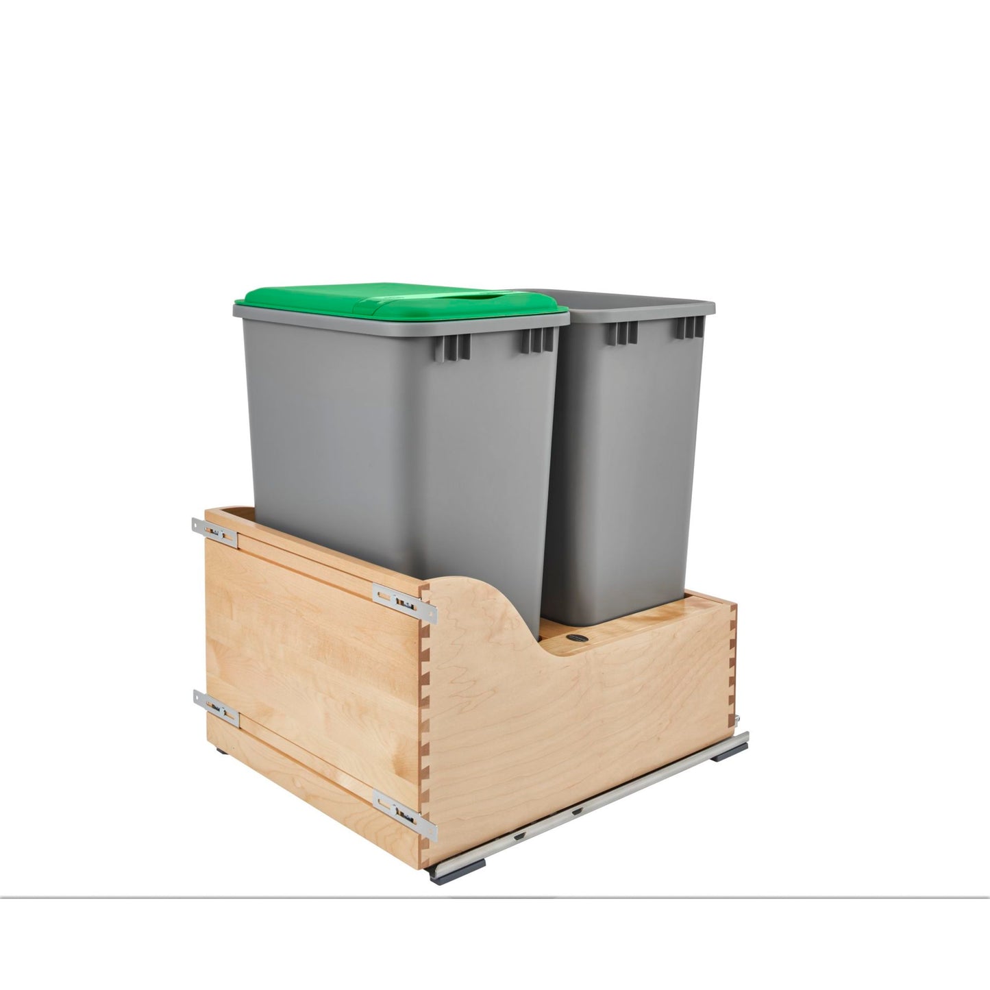 Rev-A-Shelf / 4WCSD-2150DM-2 / Wood Pullout Trash/Waste Container w/ Soft-Close and SERVO-DRIVE System
