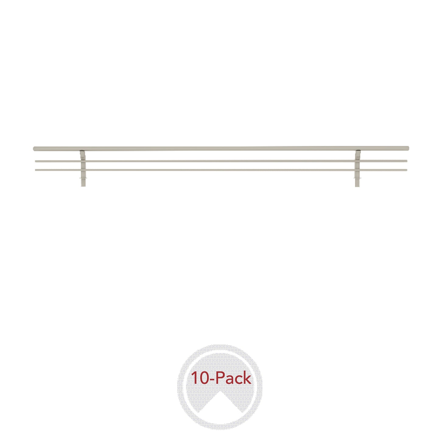 Sidelines / CSRSL-18SN-10 / Sidelines Closet Shoe Rail for Custom Closet Systems (10 pack)