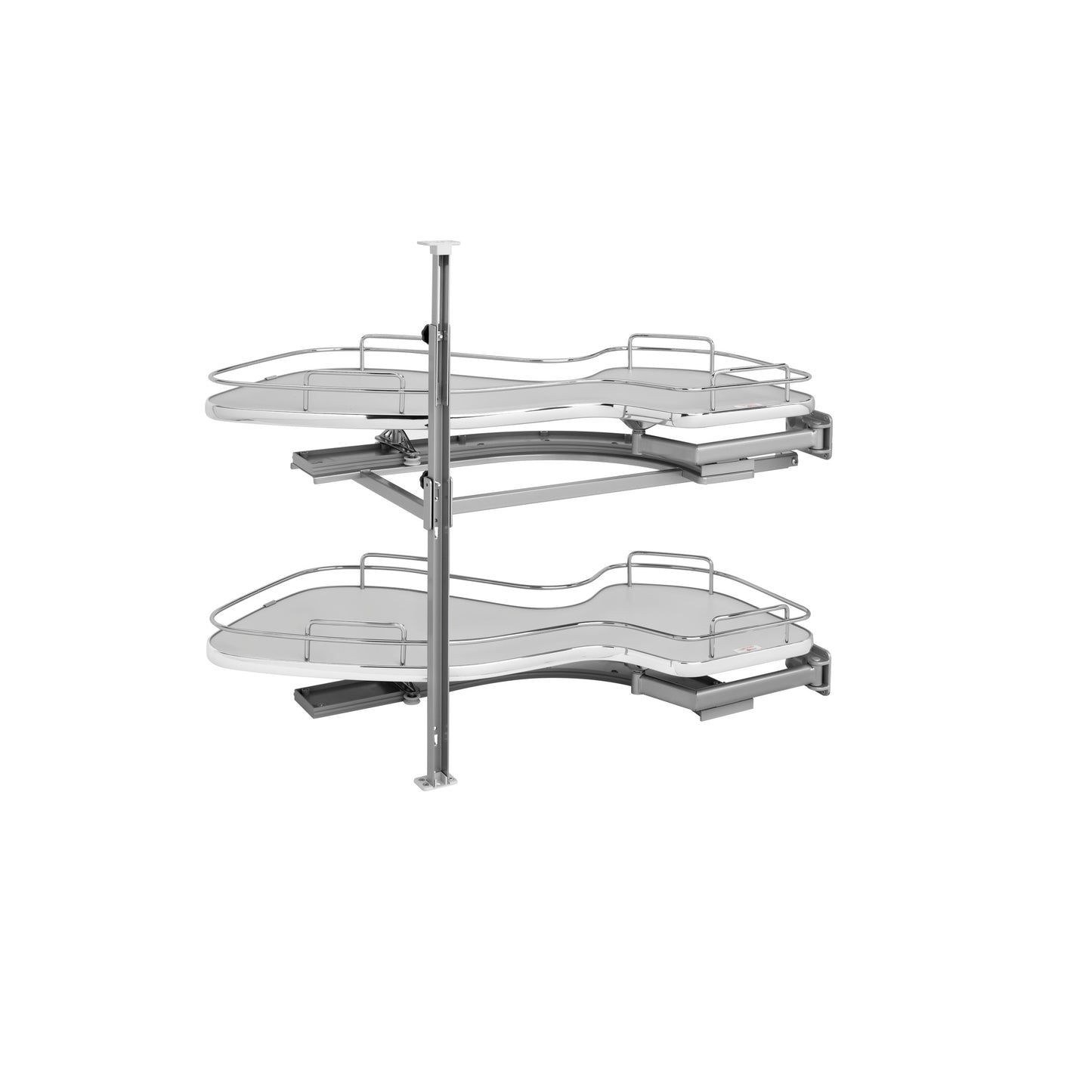 Rev-A-Shelf / 5372-15-GR-R / Contemporary Cloud 2-Shelf Blind Corner Organizer for Blind Left Cabinet