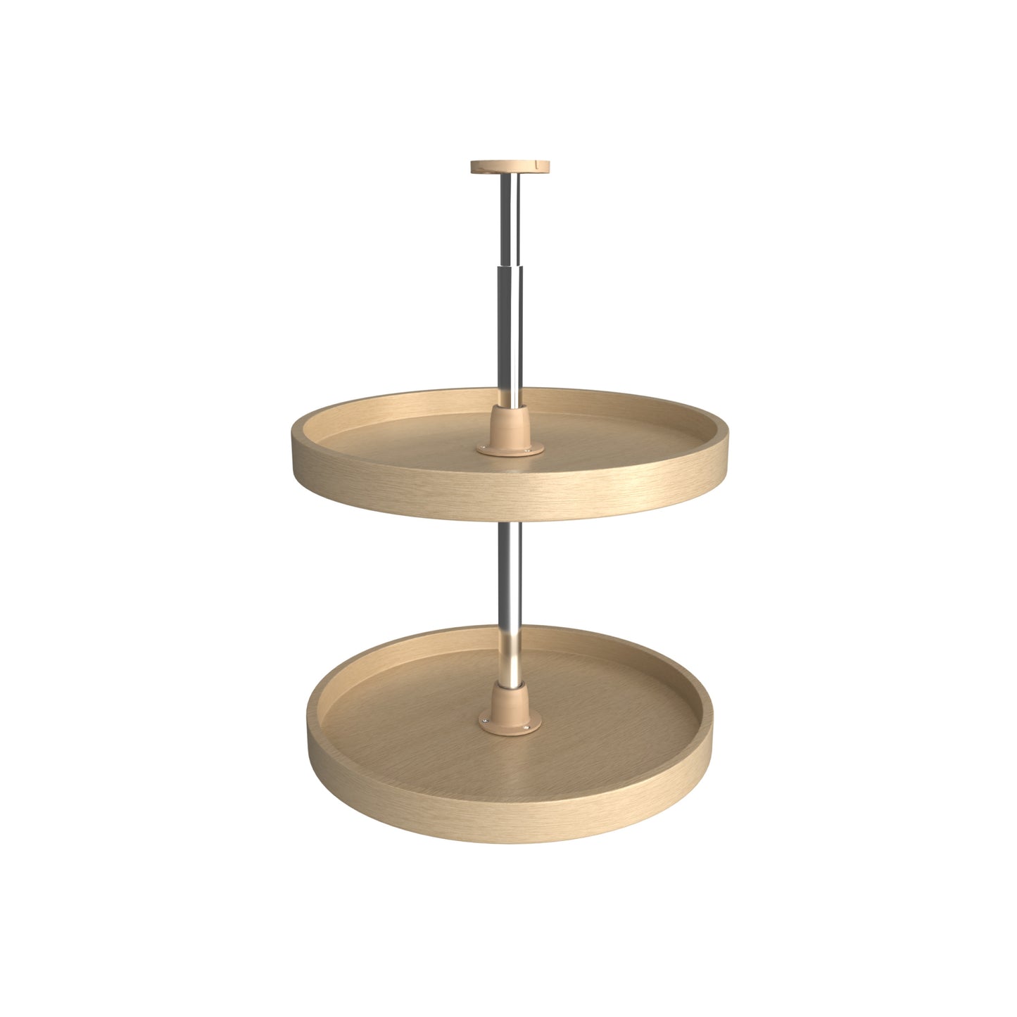 Rev-A-Shelf / LD-4BW-062-18-1 / Banded Wood Full-Circle 2-Shelf Lazy Susans for Corner Wall Cabinets