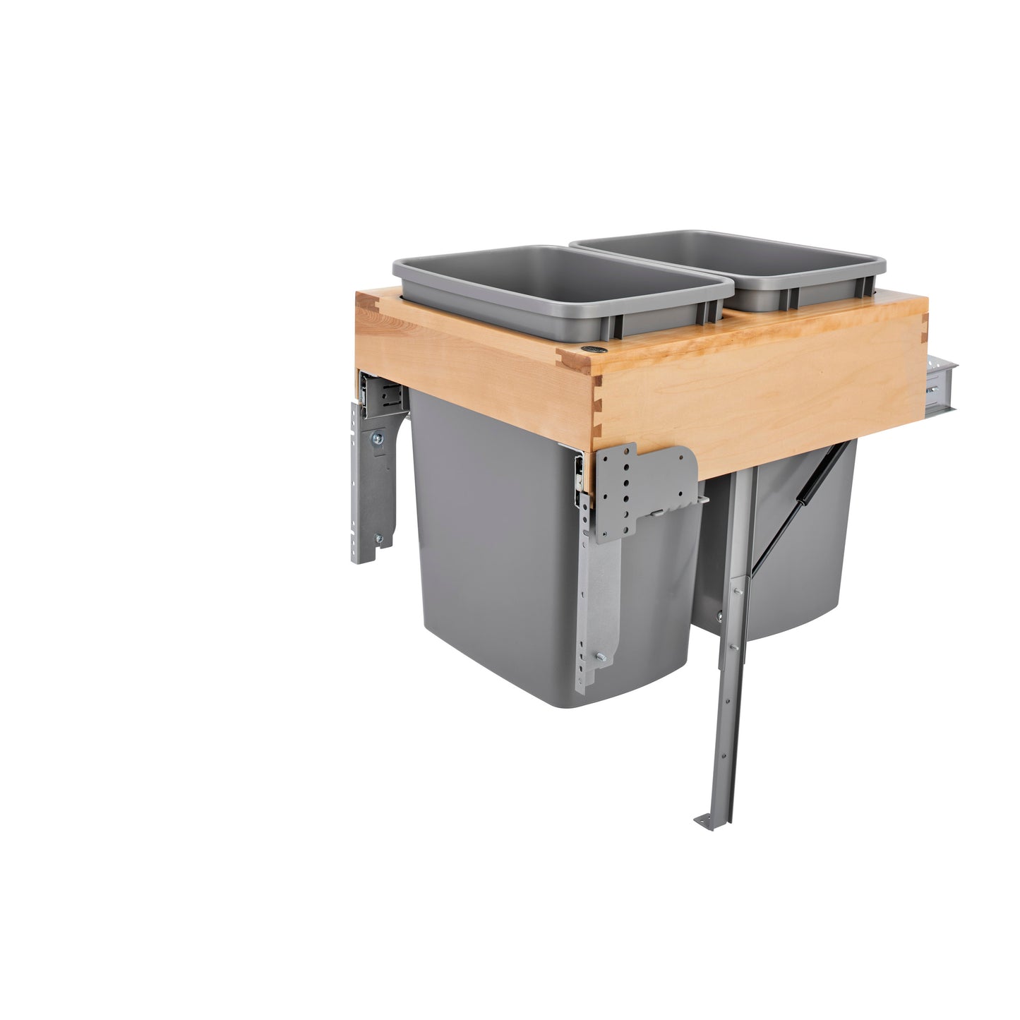 Rev-A-Shelf / 4WCTM-RM-2135DM-2 / Wood Top Mount Pullout Trash/Waste Container w/ Soft-Close/Open