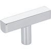 Jeffrey Alexander 2" Dominique Cabinet "T" Knob 845T