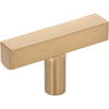 Jeffrey Alexander 2" Dominique Cabinet "T" Knob 845T