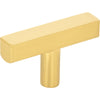 Jeffrey Alexander 2" Dominique Cabinet "T" Knob 845T