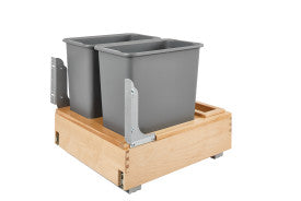 Rev-A-Shelf DBL 30 QT Bottom Mount Waste Container 4WCBM-2430DM-2