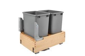 Rev-A-Shelf DBL 35 QT Bottom Mount Waste Container 4WCBM-18DM-2