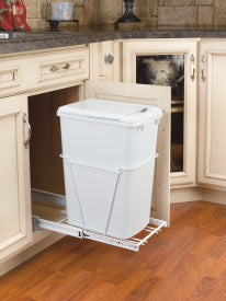 Rev-A-Shelf 35 QT SGL Pull-Out Waste Container RV-12PB