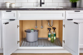 Rev-A-Shelf Grey Flexible Drip Tray 33"-36" Sink Base SBDTF-3336-14-1