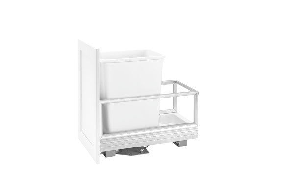 Rev-A-Shelf Single 35 Quart DM Pull-Out White Cont Molded Base 5149-15DM-111