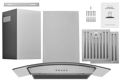 Hauslane WM-630 Convertible Wall Mount Range Hood